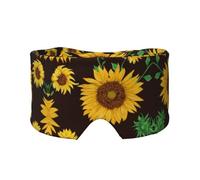 Jbyjbx Orejeras ajustables de poliéster con estampado de girasol, para viajes, yoga, meditación