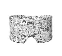 Jbyjbx Orejeras ajustables de poliéster con estampado de videojuegos para niños, para viajes, yoga, meditación