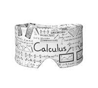 Jbyjbx Orejeras ajustables de poliéster con impresión de cálculo de matemáticas Geek, para viajes, yoga, meditación