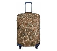 JBYJBX Petoskey - Funda protectora de equipaje con estampado de piedra, lavable, elástica, a la moda, NEGRO, Large