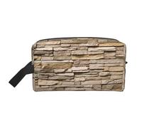 JBYJBX Rustic Rocks - Bolsa de almacenamiento de viaje con cremallera para artículos de tocador, cosméticos, artículos esenciales diarios, Blanco, Talla única