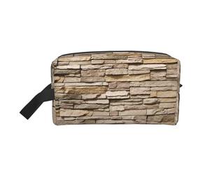 JBYJBX Rustic Rocks - Bolsa de almacenamiento de viaje con cremallera para artículos de tocador, cosméticos, artículos esenciales diarios, Blanco, Talla única