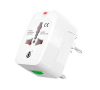 JC NR9376 / Adaptador de enchufe para viaje universal / US/EU/UK/AUS 4 en 1