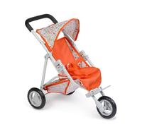 Jc Toys- Silla de paseo plegable de 3 ruedas, para muñecas de hasta 45 cm, colección Nature, decoración floral, tiene cesta y capota, ideal para jugar y pasear, diseñado por Berenguer, +3 años