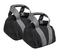 Jcasbdn Bolsos de Arena de Fitness de 2 Piezas con Manguito no Deslizante de Lienzo portátil Recargable de Lona portátil Kettlebell Soft Sand Bag para Entrenamiento en el hogar, Fitness, Yoga Worku