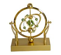 Jcasbdn Escritorio de Movimiento perpetuo Juguete Dorado cósmico Celestial Celestial Perpetual Movimiento de Movimiento perpetuo baterías de plástico Juguetes de física
