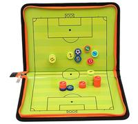 Jcasbdn Portón de fútbol Plegable de Entrenador de Entrenamiento de fútbol con 26 Piezas de ajedrez magnéticas Equipo de Entrenamiento de de Borrador de borrado en seco Equipo de de fútb