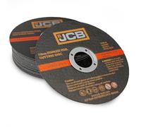 JCB 20 discos de corte de metal de 115 mm x 1,2 x 22,23 mm, corta a través de acero suave, acero inoxidable, hierro fundido y metales