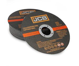 JCB 20 discos de corte de metal de 115 mm x 1,2 x 22,23 mm, corta a través de acero suave, acero inoxidable, hierro fundido y metales