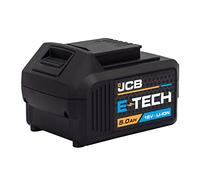 JCB Batería recargable de iones de litio de 18 V y 5.0 Ah para herramientas eléctricas JCB - incluyendo taladro y conductor de impacto, sierra de alternar, amoladora angular y taladro SDS