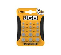 JCB Pilas para Reloj - 15 - Juego - 5 tamaños más Populares, AG1, AG3, AG4 AG12 y AG13