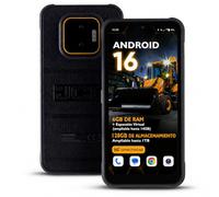 JCB Toughphone E50 Teléfono Rugerizado 5G Android 16 | Smartphone Resistente al Agua y Golpes IP68/IP69K, 6GB RAM 128GB, Cámara 50MP, NFC, Batería 5000mAh, Carga Rápida e Inalámbrica, Dual SIM + eSIM