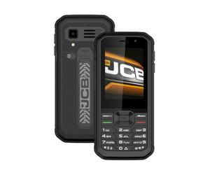 JCB Tradesman 3 4G Teléfono Robusto con WiFi, Resistente al Agua, con Whatsapp, Punto de Acceso, Doble SIM y Bluetooth, Negro