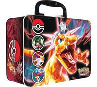 JCC Pokemon - Cofre de colección (otoño de 2023) - Miascarade, Flâmigator y Palmaval (3 Cartas promocionales Brillantes y 6 Refuerzos)