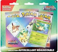 JCC Pokemon - Colección de Pegatinas reajustables Escarlata y Violeta - Evoluciones Prismáticas - Phyllali (1 Tarjeta Promocional Brillante y 3 Refuerzos)