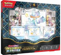 JCC Pokémon: Colección Premium Escarlata y Violeta - Destinos de Paldea - Palmaval-ex (3 Cartas Promocionales Brillantes texturizadas, 1 Tarjeta de Gran Formato y 8 Refuerzos)