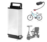 JCCHT Batería de Litio de 36 V 8 Ah, 10 Ah, 13 Ah, 15 Ah, 17,5 Ah para portabultos Trasero de Bicicleta eléctrica, patinetes eléctricos y Kits de conversión para Bicicletas Plegables.,36v17.5ah