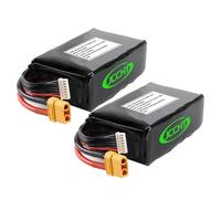 JCCHT Batería LiPo 6S 8000mAh 10000mAh 22,2V con Conector XT60 + XH-JST-3P para Coches Camiones, Buggies, Drones y Modelos radiocontrol Paquete 2 Unidades,2pack,6S 8000mAh