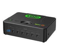 JCCHT Sistema alimentación ininterrumpida UPS con batería Iones Litio 24/19/15/12/9/5V CC capacidades 24Ah 31,2Ah 38,4Ah 42Ah con múltiples Salidas para Router/iluminación LED,38400mah