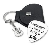 JCHCAMRY Púa de guitarra grabada de acero inoxidable con texto en inglés "I Couldn't Pick A Better Son", regalo para amigo, hermano, músico, guitarrista, cumpleaños, Navidad, Acción de Gracias,