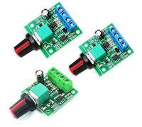 JchEnye 3 Piezas Potenciómetro PWM Controlador de Velocidad de Motor de Bajo Voltaje, Controlador de Velocidad de Motor DC 1.8V 3V 5V 6V 12V 2A Interruptor