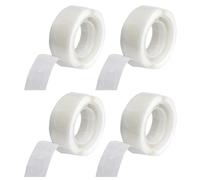 JchEnye 400 Unid. Pegatinas Redondas Transparentes 11mm, Doble Cara Puntos + Cinta Multiusos Autoadhesiva Removible. Ideal para Decoración de Fiestas, Hogar, Arte y Manualidades