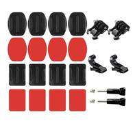 JchEnye HSU Soporte Adhesivo para GoPro, 3M Soportes Adhesivos Planos y curvos de Casco para Hero 13/12/11/10/9/8/7/6/5/4/3 cámaras de acción (14 en 1)