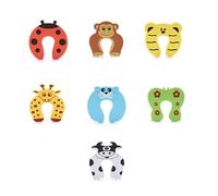 JchEnye Juego de 7 Protectores de Puerta de Seguridad para niños, Protector de Pinza para Dedos Extremadamente Flexible, Protector de Cierre Universal.