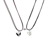 JchEnye Set de 2 Collares Mariposa Amistad, Pendentif Ensamblable, Regalo para Mejor Amiga