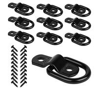 JCHL Anillas en D con Ganchos de Anclaje para Remolque, camión, Soporte de Cama de camión, Puntos Cerrados, para camioneta, Montaje en Superficie, Anillo en D, Resistente, Capacidad de 1/4 Pulgadas,