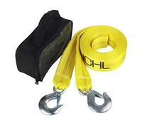 JCHL Correa de Remolque de Nailon con Ganchos de 2 x 20 pies, Cuerda de recuperación Resistente de 20 Libras de Capacidad para Coche, camión, Jeep, ATV, SUV