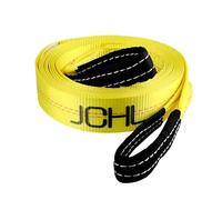 JCHL Correa de Remolque de recuperación con bucles Reforzados de 2 Pulgadas x 20 pies, Resistente a la Rotura de 24 Libras, Cuerda de recuperación de vehículos para Cuerda de Remolque de Emergencia,
