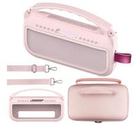 JCHPINE Funda de silicona y funda rígida de viaje para altavoz portátil Bose SoundLink Flex Bluetooth, soporte protector para accesorios de altavoz Bose SoundLink Flex (funda rosa)