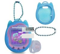 JCHPINE Funda de Silicona y Protector de Pantalla para Tamagotchi Uni, Accesorio portátil (Funda Azul)