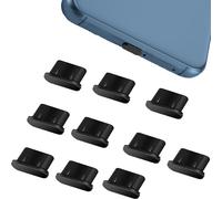JCKD 10 pcs Tapones Antipolvo USB C,Antipolvo de Silicona,Antipolvo para Teléfono Tipo C,Compatible con Phone Todos Los Dispositivos Tipo C,Apto para Huawei, Xiaomi, Samsung, Redmi Smartphones(Negro)
