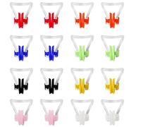 JCKD 16 Piezas Clip Nasal de natación, Clip Nasal de Buceo de Silicona, Clip Nasal Impermeable, Adecuado para Hombres y Mujeres, Adultos, niños, Principiantes, Nadadores Profesionales (8 Colores)