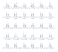 JCKD 30 Pieza Ventosas para acuarios, Soportes de Ventosa para acuarios, ventosas Transparentes para acuarios con fijador de Manguera, aptas para Tubos de Aire de acuarios de 4-6 mm
