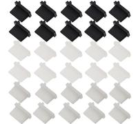 JCKD 30 Piezas USB Silicone Dust Plug, USB-A Port Guard, USB 2.0/3.0 Port Dust Cap, USB-A Port Protection, Compatible with Tablets, PCs, laptops, Charging Heads, Mobile Power USB Port Plugs