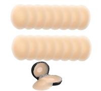 JCKD 8 Pares Cubierta de Pezón Pezoneras Silicona, Reutilizables Adhesivas Invisibles Cubre Pezones Impermeables para Sin Espalda Corte Bajo, Vestido de Noche (Redondos)