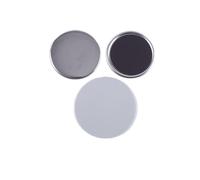 JCKJWL 100 Juegos de Chapa magnética Blanda de hojalata for refrigerador, Materiales en Blanco, Juego de Insignias con Pin for máquina for Hacer Botones Compatible y Multiusos(50MM)
