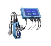 JCKJWL 260E 12,7/25,4 mm 2 boquillas Impresora de inyección de Tinta en línea Industrial for Fecha Número de Lote Logotipo Código de Barras QR Codificación Multifuncional (25.4mm 2 Ink)