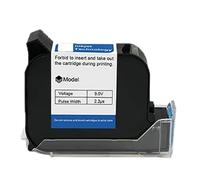 JCKJWL Cartucho de Impresora de inyección de Tinta térmica de 12,7mm, Tinta solvente Resistente al Agua de Secado rápido, Negro, Rojo, Amarillo, Azul y Verde Impresión multiformato(Red)