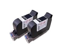 JCKJWL Cartucho de Tinta de Impresora de 42ml, Impresora de inyección de Tinta portátil, Tinta solvente de Secado rápido for Texto/Fecha Codificación Multifuncional (2PCS)