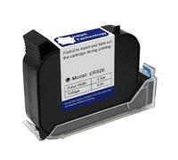 JCKJWL Cartucho de Tinta solvente for Impresora de inyección de Tinta térmica de Secado rápido de 12,7/25,4 mm, Resistente al Agua Impresión multiformato(25.4mm Black)