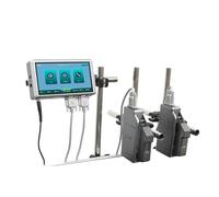 JCKJWL Impresora de inyección de Tinta en línea Código QR Código de Barras Número de Serie Fecha de caducidad Impresora de Etiquetas Impresión multiformato(12.7mm-2nozzl-no Ink)