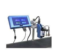 JCKJWL Impresora De Inyección De Tinta En Línea De 12,7/25,4 MM con Máquina De Codificación De Pantalla Táctil A Color De 7 Pulgadas Codificación Multifuncional (12.7mm-1nozzl)