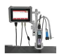 JCKJWL Impresora de inyección de Tinta en línea Industrial U3-Pro, Boquilla de 12,7mm/25,4mm for Texto, código de Barras QR, Imagen del Logotipo Codificación Multifuncional (12.7mm with 1 Ink)