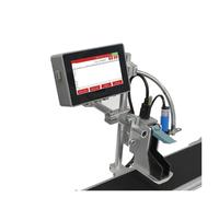 JCKJWL Impresora de inyección de Tinta Industrial en línea 130Pro, Boquilla de 12,7 mm, Carcasa Plateada, Texto, código de Barras QR Impresión multiformato(Gray)