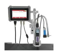 JCKJWL Impresora de inyección de Tinta Industrial en línea con Boquilla de 12,7 mm, Impresora de Etiquetas, Texto, código de Barras QR Impresión multiformato