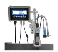 JCKJWL Impresora de inyección de Tinta Industrial en línea U3-Plus con Boquilla de 12,7/25,4 mm, Impresora de Etiquetas, Texto, código QR Impresión multiformato(25.4mm Without Ink)